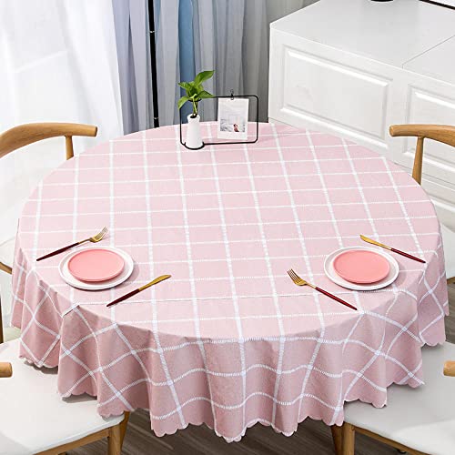 XQSSB Abwaschbar Tischdecke Wasserabweisend Anti Heiß Lotuseffekt Leinenoptik Tischtuch mit Pflegeleicht Fleckschutz Pink EIN Runder Durchmesser Von 180cm XQSSB Abwaschbar Tischdecke Wasserabweisend Anti Heiß Lotuseffekt Leinenoptik Tischtuch mit Pflegeleicht Fleckschutz Pink EIN Runder Durchmesser Von 180cm von XQSSB