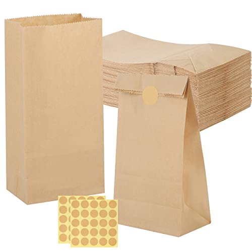 50 Stück Papiertüten Klein mit Aufkleber, 9x18x5.5cm Geschenktüten Braun Kraftpapiertüten DIY Süßigkeiten Beutel Mitgebsel Tüten für Hochzeit Candy bar Geburtstag Ostertüten zum Befüllen 50 Stück Papiertüten Klein mit Aufkleber, 9x18x5.5cm Geschenktüten Braun Kraftpapiertüten DIY Süßigkeiten Beutel Mitgebsel Tüten für Hochzeit Candy bar Geburtstag Ostertüten zum Befüllen von XREE