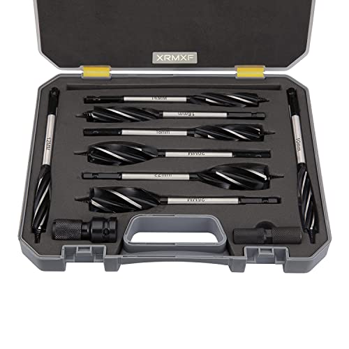 XRMXF 8tlg 10mm,12mm, 14mm, 16mm,18mm, 20mm, 22mm, 25mm Holzbohrer Set, 1/4" (6,35mm) Sechskantschaft Kohlenstoffreich Stahl Schnellschnitt Holzbearbeitungsbohrer Schlangenbohrer XRMXF 8tlg 10mm,12mm, 14mm, 16mm,18mm, 20mm, 22mm, 25mm Holzbohrer Set, 1/4" (6,35mm) Sechskantschaft Kohlenstoffreich Stahl Schnellschnitt Holzbearbeitungsbohrer Schlangenbohrer von XRMXF
