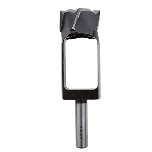 Zapfenbohrer Zapfenschneider, tiefer Zapfenschneider, Kernbohrer, Holzarbeiten, Scheibenschneider Zapfenfräser (Ø 30 mm), Schaft 13 mm, L 140 mm von XRMXF