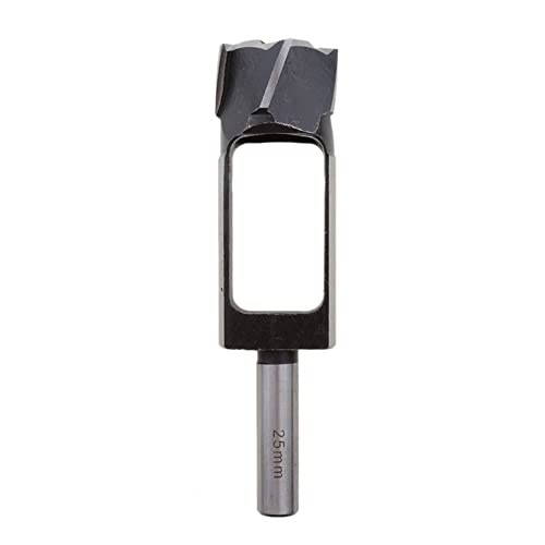 Zapfenbohrer Zapfenschneider, tiefer Zapfenschneider, Kernbohrer, Holzarbeiten, Scheibenschneider Zapfenfräser (Ø 25 mm), Schaft 13 mm, L 140 mm von XRMXF