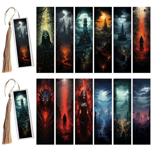 XRTHGS UV-DTF-Becherfolie für Acryl-Lesezeichen, einfache Anwendung, UV-DTF-Transferpapier zum Personalisieren von Büchern, Tagebüchern und mehr, Lesezeichen zum Lesen (Dark Fantasy) von XRTHGS