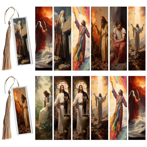 XRTHGS UV-DTF-Becherfolie für Acryl-Lesezeichen, einfache Anwendung, UV-DTF-Transferpapier zum Personalisieren von Büchern, Tagebüchern und mehr, Lesezeichen zum Lesen (Priester), 24 Stück von XRTHGS