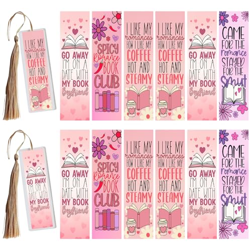 XRTHGS UV-DTF-Becherfolie für Acryl-Lesezeichen, einfache Anwendung, UV-DTF-Transferpapier zum Personalisieren von Büchern, Tagebüchern und mehr, Lesezeichen zum Lesen (Spicy Romance Novel Reader) von XRTHGS