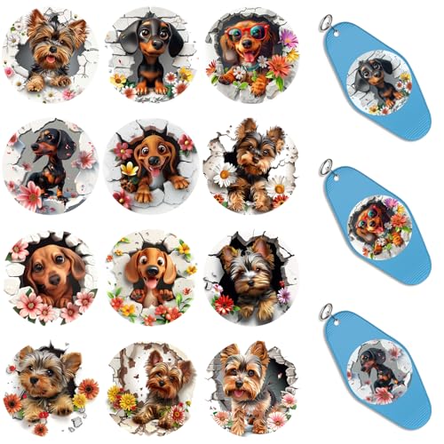 XRTHGS UV-DTF-Becherfolie für Acryl-Lesezeichen, einfache Anwendung, UV-DTF-Transferpapier zum Personalisieren von Büchern, Tagebüchern und mehr, Lesezeichen zum Lesen (niedliche Tiere), 24 Stück von XRTHGS