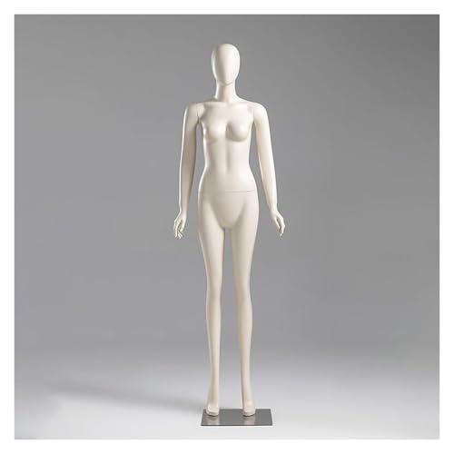 XSDAJSD Schaufensterpuppen, Kleiderständer für Damen, Ganzkörper, abnehmbare Damen-Schaufensterpuppe, Ganzkörper, Puppenkörper, weiblicher Körper, Dummy-Modell mit Metallsockel (Beige, Stil B) von XSDAJSD