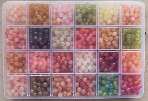 XSEINO 1200 Stück 6 mm doppelte gelbe Glasperlen zur Herstellung XSEINO 1200 Stück 6 mm doppelte gelbe Glasperlen zur Herstellung von XSEINO