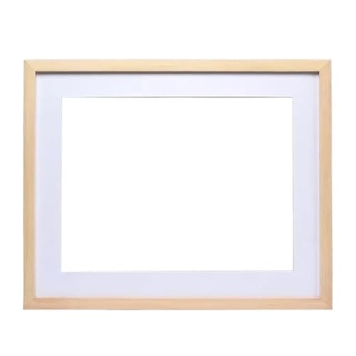 XSFAMGB Benutzerdefinierte Fotos Holz Bilderrahmen Schwarz Weiß Farbe Rahmen Wand Poster(Brown,26.5X38cm) von XSFAMGB