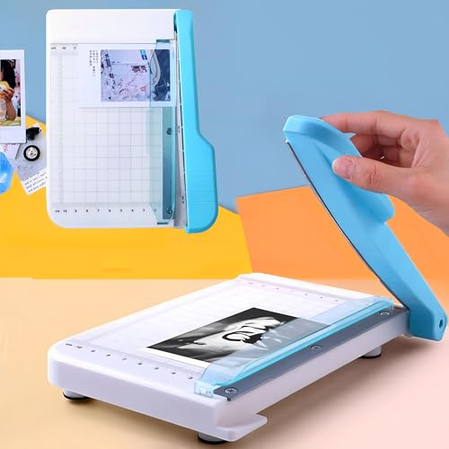 XSQD 6-Zoll Papierschneider, A6 Papierschneider Mit Skala Zum Schneiden, Papier Schneidemaschine Mit Kunststoff Baffle Schutz, Papier Schneidegerät für Fotostudios, Firmen, Haushalt Guillotine von XSQD