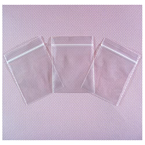 XSY Zip Druckverschlussbeutel 100 Stück äußere Größe 100mm x 150mm Dicke 50 Mikron Plastiktüten Beutel Reißverschluss Wiederverschließbaren Tütchen für Packung von XSY