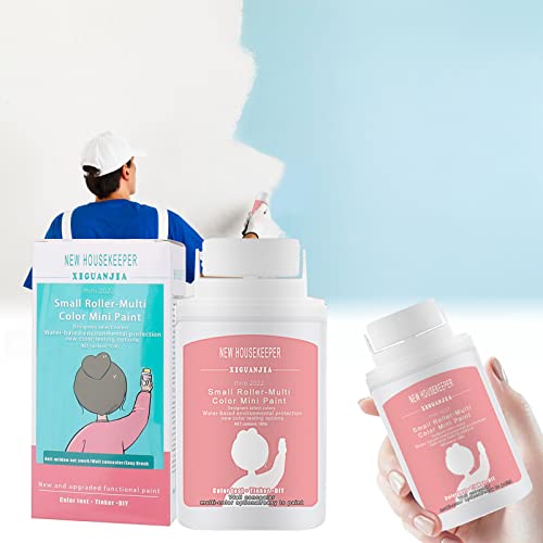 Stehaufe Wandreparatur-Rollbürste mit Wandreparaturpaste, Wall Repair Kit Wandreparatur Creme Wandfarbe Reparatur Wandpaste, Leistungsstarke Wandreparaturpaste mit Roller, Weiß Stehaufe Wandreparatur-Rollbürste mit Wandreparaturpaste, Wall Repair Kit Wandreparatur Creme Wandfarbe Reparatur Wandpaste, Leistungsstarke Wandreparaturpaste mit Roller, Weiß von XTDMJ