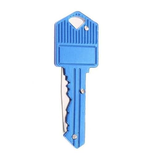 XTRAFAST Schlüsselanhänger Messer Schlüssel Schlüsselmesser kleines Taschenmesser Camping (Blau) von XTRAFAST