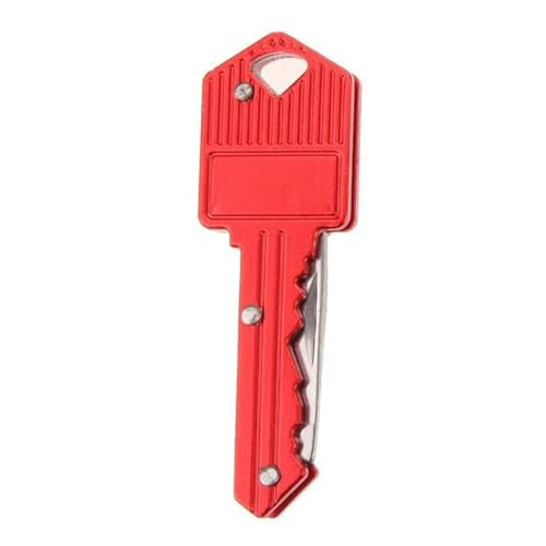 XTRAFAST Schlüsselanhänger Messer Schlüssel Schlüsselmesser kleines Taschenmesser Camping (Rot) von XTRAFAST