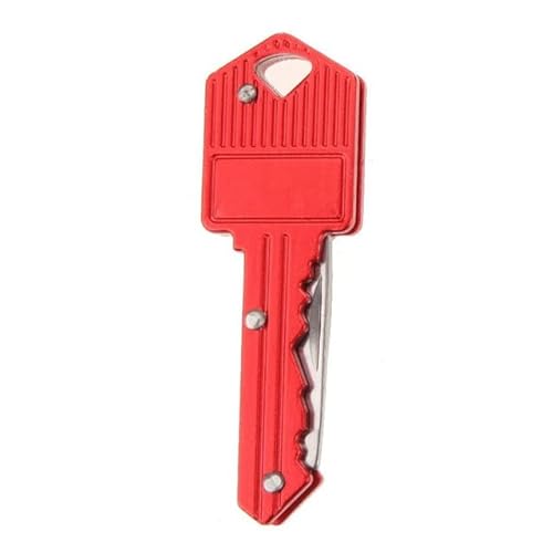 XTRAFAST Schlüsselanhänger Messer Schlüssel Schlüsselmesser kleines Taschenmesser Camping (Rot) von XTRAFAST