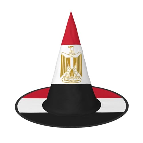 XTYGETY Ägyptische Flagge Druck Erwachsene Halloween Kostüm Zubehör Hexenhut Hexenhut Hexenhut für Party Karneval Rollenspiel XTYGETY Ägyptische Flagge Druck Erwachsene Halloween Kostüm Zubehör Hexenhut Hexenhut Hexenhut für Party Karneval Rollenspiel von XTYGETY