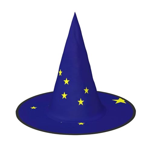 XTYGETY Alaska Staatsflagge Druck Erwachsene Halloween Kostüm Zubehör Hexenhut Hexenhut Hexenhut für Party Karneval Rollenspiel XTYGETY Alaska Staatsflagge Druck Erwachsene Halloween Kostüm Zubehör Hexenhut Hexenhut Hexenhut für Party Karneval Rollenspiel von XTYGETY