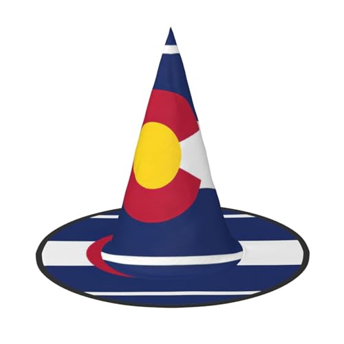 XTYGETY Colorado Staatsflagge Druck Erwachsene Halloween Kostüm Zubehör Hexenhut Hexenhut Hexenhut für Party Karneval Rollenspiel XTYGETY Colorado Staatsflagge Druck Erwachsene Halloween Kostüm Zubehör Hexenhut Hexenhut Hexenhut für Party Karneval Rollenspiel von XTYGETY