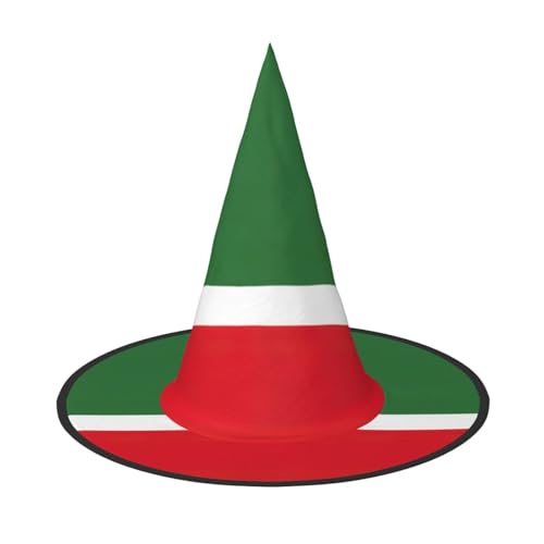 XTYGETY Flagge der Tschetschenischen Republik Druck Erwachsene Halloween Kostüm Zubehör Hexenhut Hexenhut für Party Karneval Rollenspiel XTYGETY Flagge der Tschetschenischen Republik Druck Erwachsene Halloween Kostüm Zubehör Hexenhut Hexenhut für Party Karneval Rollenspiel von XTYGETY