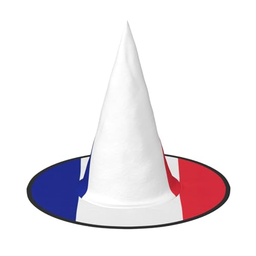XTYGETY Französische Flagge Druck Erwachsene Halloween Kostüm Zubehör Hexenhut Hexenhut Hexenhut für Party Karneval Rollenspiel XTYGETY Französische Flagge Druck Erwachsene Halloween Kostüm Zubehör Hexenhut Hexenhut Hexenhut für Party Karneval Rollenspiel von XTYGETY