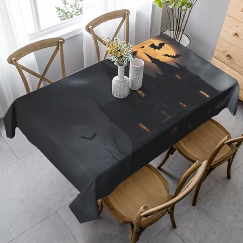 XTYGETY Halloween-Gothic-Druck, Pfirsichhaut-Samt-Tischdecke, rechteckige Tischdecke für drinnen und draußen, Esszimmer, Küche XTYGETY Halloween-Gothic-Druck, Pfirsichhaut-Samt-Tischdecke, rechteckige Tischdecke für drinnen und draußen, Esszimmer, Küche von XTYGETY