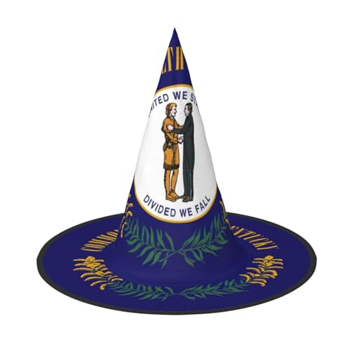 XTYGETY Kentucky Staatsflagge Druck Erwachsene Halloween Kostüm Zubehör Hexenhut Hexenhut Hexenhut für Party Karneval Rollenspiel XTYGETY Kentucky Staatsflagge Druck Erwachsene Halloween Kostüm Zubehör Hexenhut Hexenhut Hexenhut für Party Karneval Rollenspiel von XTYGETY