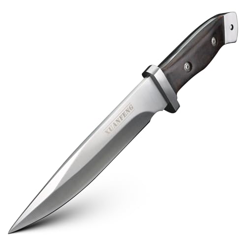 XUANFENG Outdoor Survival Messer mit Lederetui, Bushcraft scharf Jagd Camping robust Holzgriff XUANFENG Outdoor Survival Messer mit Lederetui, Bushcraft scharf Jagd Camping robust Holzgriff von XUANFENG