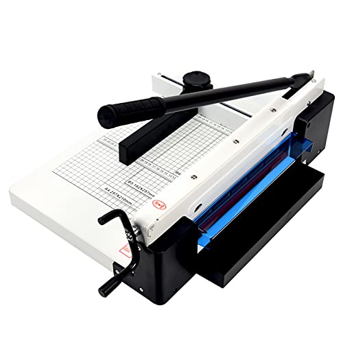 XUCS Papierschneider, robust, Guillotine-Papierschneider mit Infrarot-Positionierung, 3,8 cm Stapelschneiden, 30,5 cm Schnittlänge, Metallbasis, für Fabrik, Schule, Büro XUCS Papierschneider, robust, Guillotine-Papierschneider mit Infrarot-Positionierung, 3,8 cm Stapelschneiden, 30,5 cm Schnittlänge, Metallbasis, für Fabrik, Schule, Büro von XUCS