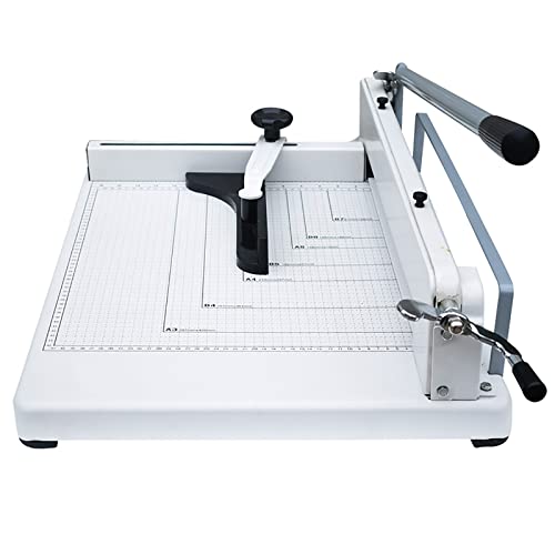 XUCS Robuster Papierschneider, A3-Papierschneider, industrieller Papierschneider, gestapelter Schnitt von 4,3 cm, Metallbasis, für Büro, Schule, Geschäft und Drucken XUCS Robuster Papierschneider, A3-Papierschneider, industrieller Papierschneider, gestapelter Schnitt von 4,3 cm, Metallbasis, für Büro, Schule, Geschäft und Drucken von XUCS