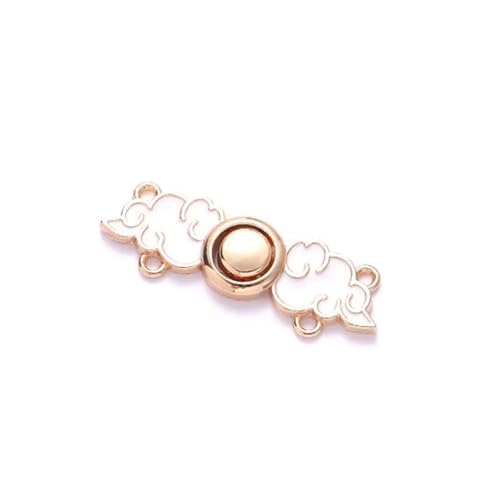 6 STÜCKE Kleidungszubehör Taillenschließknopf Jeans Ornamente Metallstifte Straffen Taillenknopf Abnehmbarer verstellbarer Taillenclip Frauen(Style 2) von XUCZHAI
