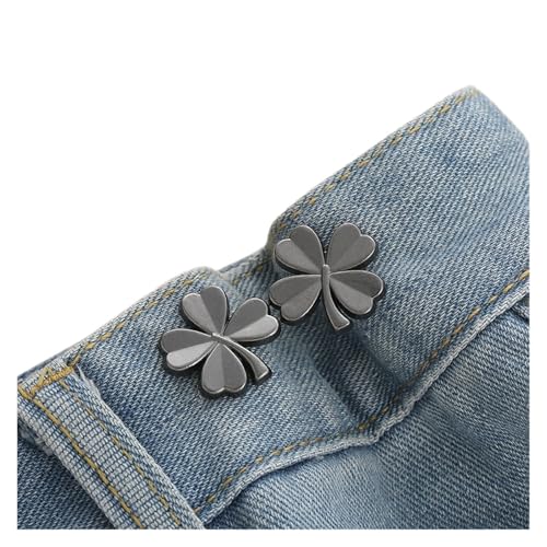 6 STÜCKE Spanner Verstellbare Taille Schnalle for Jeans Kein Nähen Erforderlich Knopfversteller for Hosen Und Röcke(Color A2) von XUCZHAI