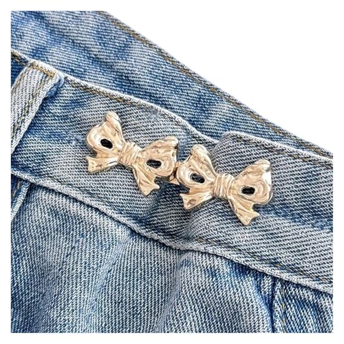 8 Stück verstellbare Clips for Hosenverschluss, Hosennadel, versenkbarer Knopf, loser for die Taille, for Jeans, Passform, reduziert(Color-3) von XUCZHAI