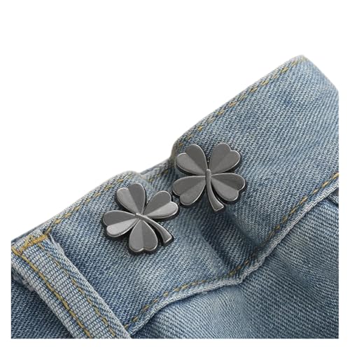 8 Stück verstellbare Clips for Hosenverschluss, Hosennadel, versenkbarer Knopf, loser for die Taille, for Jeans, Passform, reduziert(Color A2) von XUCZHAI
