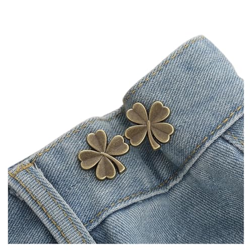 8 Stück verstellbare Clips for Hosenverschluss, Hosennadel, versenkbarer Knopf, loser for die Taille, for Jeans, Passform, reduziert(Color-A4) von XUCZHAI