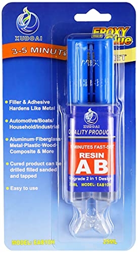 2 Komponenten Kleber-Kunststoff, XUDOAI Metall, Kunststoff, Holz, Glas Epoxidharz Kleber 2 Komponenten Schnell Loch Ausfüllen, Reparaturschäden （25ml Y) von XUDOAI