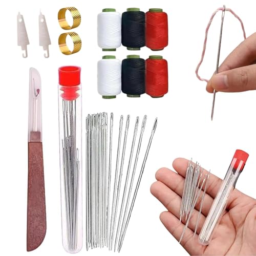 37PCS Nähset Reise mit Nähzubehör, Sewing Tool Set, Tragbares Nähzubehör, Nähset Grundausstattung für Erwachsene, Anfänger, DIY, Reisen, Notfall, Knopfreparatur 37PCS Nähset Reise mit Nähzubehör, Sewing Tool Set, Tragbares Nähzubehör, Nähset Grundausstattung für Erwachsene, Anfänger, DIY, Reisen, Notfall, Knopfreparatur von XUDUOO