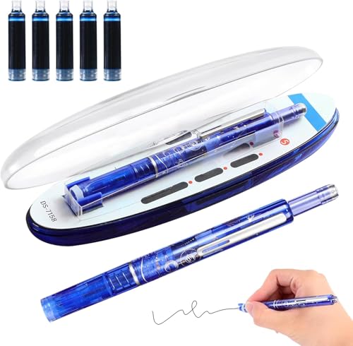 XUDUOO Fountain Pen Einziehbarer Füllfederhalter 0,38 mm, Inklusive 5 nachfüllbaren Tinten, Bestes Stiftgeschenkset für Männer & Frauen, Büro, Kalligraphie Füller von XUDUOO