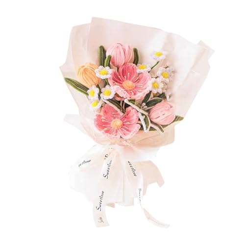 Pfeifenputzer zum Basteln Kirschblüten Blumenstrauß Pfeifenreiniger Set Pfeifenputzer Bunt mit Grün Basteldraht,Geschenkpapier,Geschenkband,Bastelkleber,Klebeband Pfeifenputzer zum Basteln Kirschblüten Blumenstrauß Pfeifenreiniger Set Pfeifenputzer Bunt mit Grün Basteldraht,Geschenkpapier,Geschenkband,Bastelkleber,Klebeband von XUEHOU