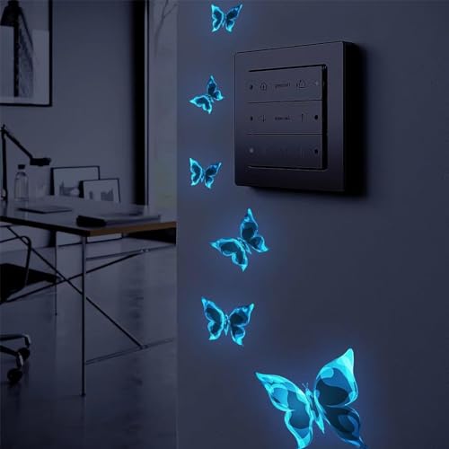 Wandtattoo Schmetterlinge Leuchtend 3D Schmetterling Wandaufkleber Butterfly Wandsticker Schmetterling Wand Dekoration Schmetterlinge Aufkleber Wandtattoo Wohnzimmer für Kinderzimmer 6 Stück Wandtattoo Schmetterlinge Leuchtend 3D Schmetterling Wandaufkleber Butterfly Wandsticker Schmetterling Wand Dekoration Schmetterlinge Aufkleber Wandtattoo Wohnzimmer für Kinderzimmer 6 Stück von XUEHOU