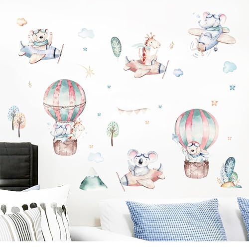 Wandtattoo Kinderzimmer Junge Wandtattoo Cartoon Flugzeug Tiere Heißluftballon Wolken Wandaufkleber Heißluftballon Deko Wandtattoo Tapete Mädchen für Babyzimmer Wanddeko Wandtattoo Kinderzimmer Junge Wandtattoo Cartoon Flugzeug Tiere Heißluftballon Wolken Wandaufkleber Heißluftballon Deko Wandtattoo Tapete Mädchen für Babyzimmer Wanddeko von XUEHOU