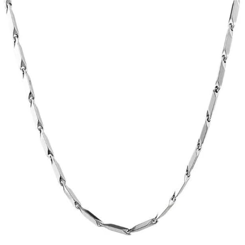 XUEQIZHENG Halsketten für Damen, Stahlhalskette for Männer und Frauen, modischer Anhänger, Valentinstagsgeschenk, Paarmodelle(60CM) von XUEQIZHENG