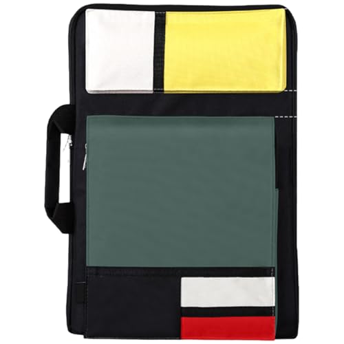 XUEYEGONGJI Kunsttasche, wasserdichtes schweres tragbares, leichtes 8K-Kunstportfolio-Gehäuse, Mehrfach-Pocket-Rucksack mit verstellbarem Riemen zum Skizzieren von Malvorräten, Supplies-Tasche von XUEYEGONGJI