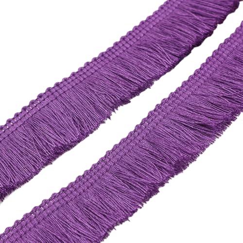 XUEYEGONGJI Lila Fransen, 27 Meter Polyester Seiden dekorative Randverkleidung für Kleidung Vorhangkleid Rockbeutel Handwerk, Nähverkleidung XUEYEGONGJI Lila Fransen, 27 Meter Polyester Seiden dekorative Randverkleidung für Kleidung Vorhangkleid Rockbeutel Handwerk, Nähverkleidung von XUEYEGONGJI
