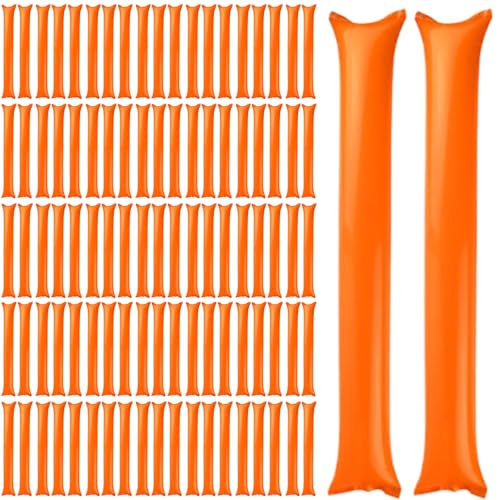 XUEYEGONGJI Thunder Sticks 100 PCs Boom Stick aufblasbare Spirit Sticks Cheerleading Plastic Boom Stick Geräuschhersteller für Sportveranstaltungen Tanz Basketball Fußball Orange XUEYEGONGJI Thunder Sticks 100 PCs Boom Stick aufblasbare Spirit Sticks Cheerleading Plastic Boom Stick Geräuschhersteller für Sportveranstaltungen Tanz Basketball Fußball Orange von XUEYEGONGJI