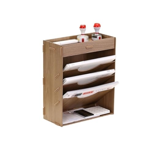 XUJUAN-0227 Datei-Organizer Dokumentenhalter, Mail-Organizer, Zeitschriftenablage, Ablage, Briefablagen(Bruin) von XUJUAN-0227