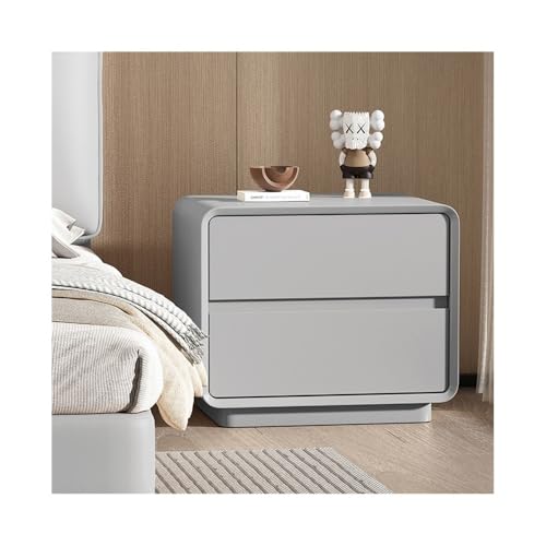 XUJUAN-0227 Kommode Doppelter Nachttisch for Zuhause, Wohnzimmer, Schlafzimmer, Arbeitszimmer, Kleiner Lagerschrank, Holz, Grau(XL) von XUJUAN-0227