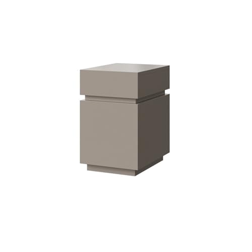 XUJUAN-0227 Kommode Holz-Aufbewahrungsschrank mit Schubladen Kleine Nachttische(Grigio) von XUJUAN-0227