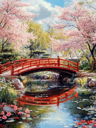 Diamond Painting Brücke Diamond Painting Erwachsene Bilder Landschaft, Crystal Arts Mosaikherstellung Stickerei Kreuzstich Basteln Sets für Anfänger Kinder Mädchen Geschenk Home Wand Décor 60x80cm L-2 Diamond Painting Brücke Diamond Painting Erwachsene Bilder Landschaft, Crystal Arts Mosaikherstellung Stickerei Kreuzstich Basteln Sets für Anfänger Kinder Mädchen Geschenk Home Wand Décor 60x80cm L-2 von XUJYLXZA