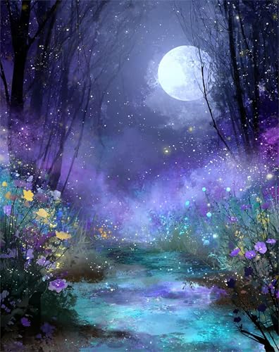 Diamond Painting Lake, Diamond Painting Erwachsene Moon, DIY Diamantmalerei Basteln, Alle Bohrer Wasserbohrer Edelsteine Kunstwerke Mosaikherstellung, als Familienwand Dekoration 40x55cm T-87 Diamond Painting Lake, Diamond Painting Erwachsene Moon, DIY Diamantmalerei Basteln, Alle Bohrer Wasserbohrer Edelsteine Kunstwerke Mosaikherstellung, als Familienwand Dekoration 40x55cm T-87 von XUJYLXZA