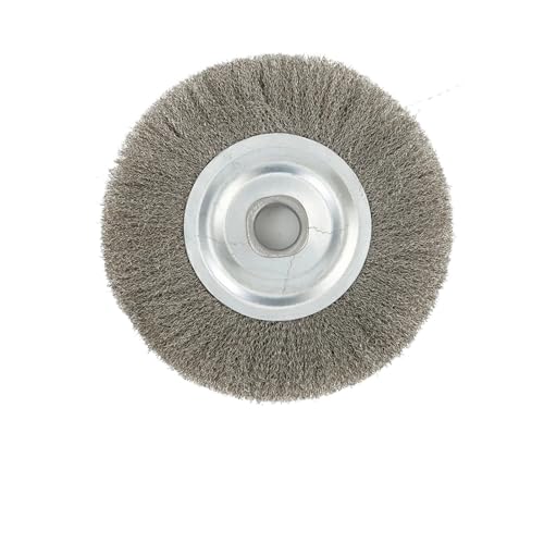 1 Stück 6 Zoll Gewellt Edelstahl Draht Rad Pinsel Bench Grinder Schleif 16mm Loch Polieren Werkzeuge Zubehör 1 Stück 6 Zoll Gewellt Edelstahl Draht Rad Pinsel Bench Grinder Schleif 16mm Loch Polieren Werkzeuge Zubehör von XUKQCVYC