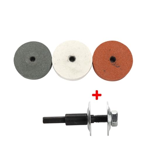 75 Mm 3 Zoll Schleifscheibe Polierpad Schleifscheibe Schleifstein For Metall Keramik Doppelschleifer Rotationskompatibel For Dremel-Werkzeug(3PCS set) von XUKQCVYC